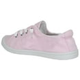thumbnail image 3 of Soda Flat Women Shoes Linen Canvas Slip On Sneakers Lace Up Style Loafers Zig-S Baby Light S-Pink 7.5, 3 of 3
