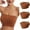 a Brown, variant on ATOYSOY Women's 3 Pack Invisible Tube Tops Bra Everyday Bra Strapless Seamless Evening Wedding Beach Wirefree Bralette Underwear Push Up Breathable Comfort Bra Beige L