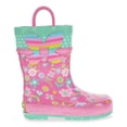 thumbnail image 2 of Western Chief Flutter Toddler Girls' Rain Boot Pink, 2 of 7