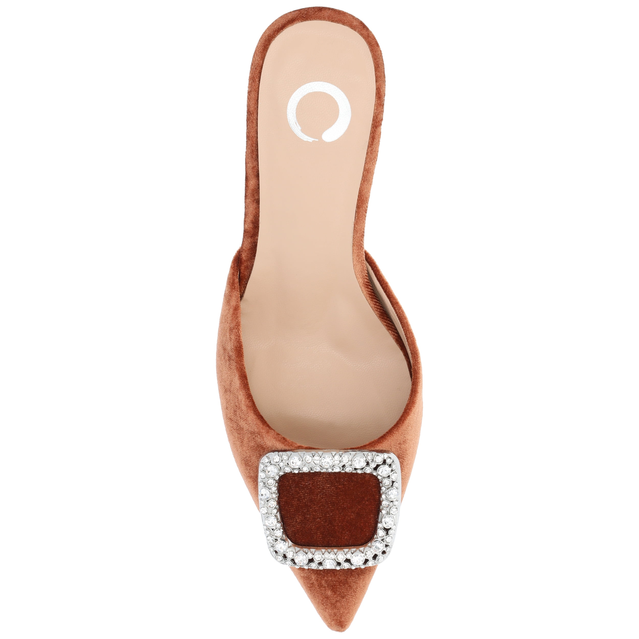 Journee Womens Rishie Slip On Kitten Heel Mule Evening Pumps