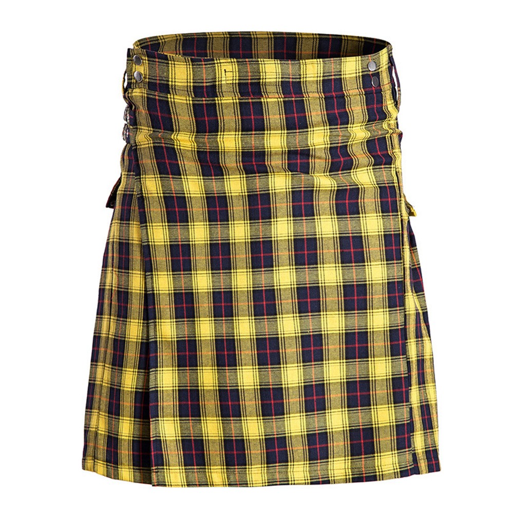 Scottish Mens Kilt Traditional Highland Dress Skirt Kilts Tartan Plaid Skirt Style 2 M 7265