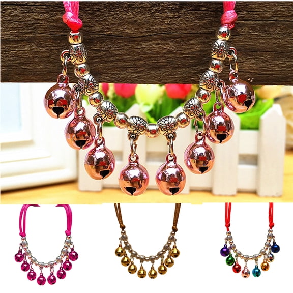 SPRING PARK Cotton Rope Bright Color Cat Collars Bell Comfortable Small Pet Dog Puppies