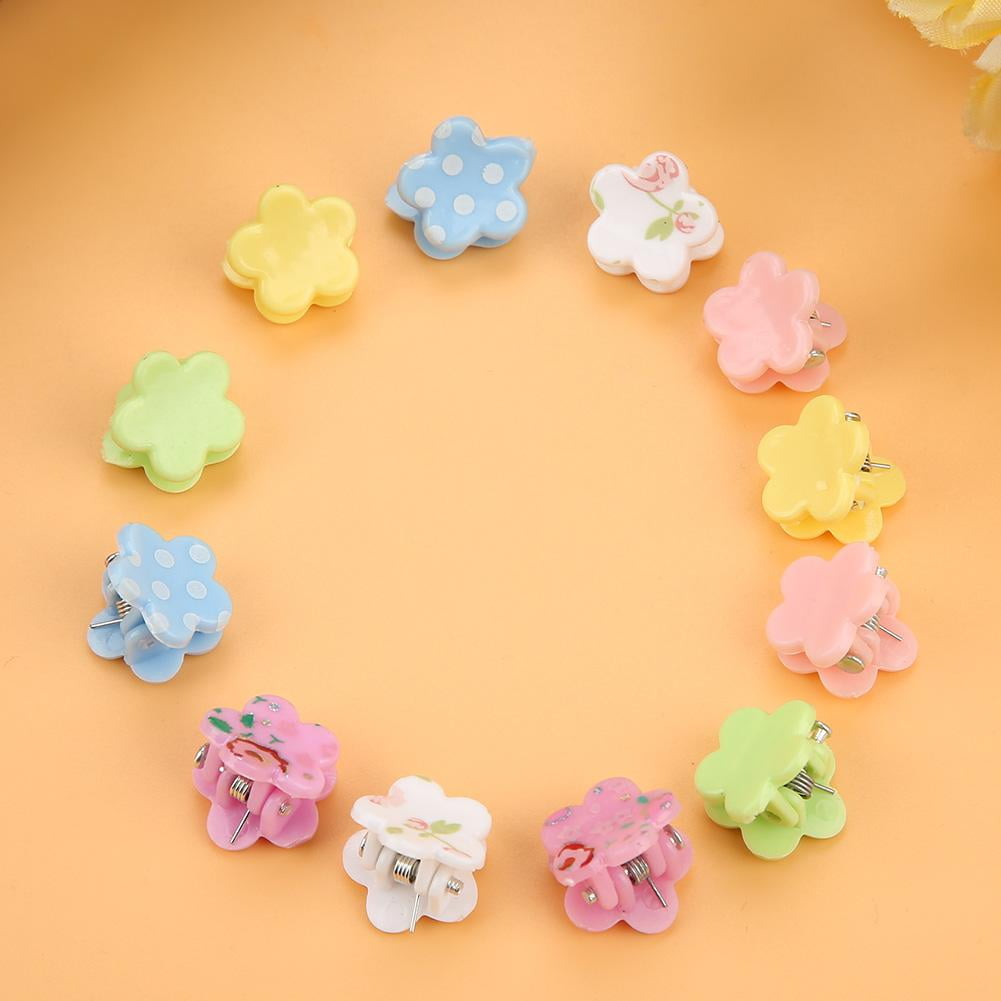 OTVIAP 12PCS/Set Mini Cute Hair Claws Child Hair Clip Girls Hair