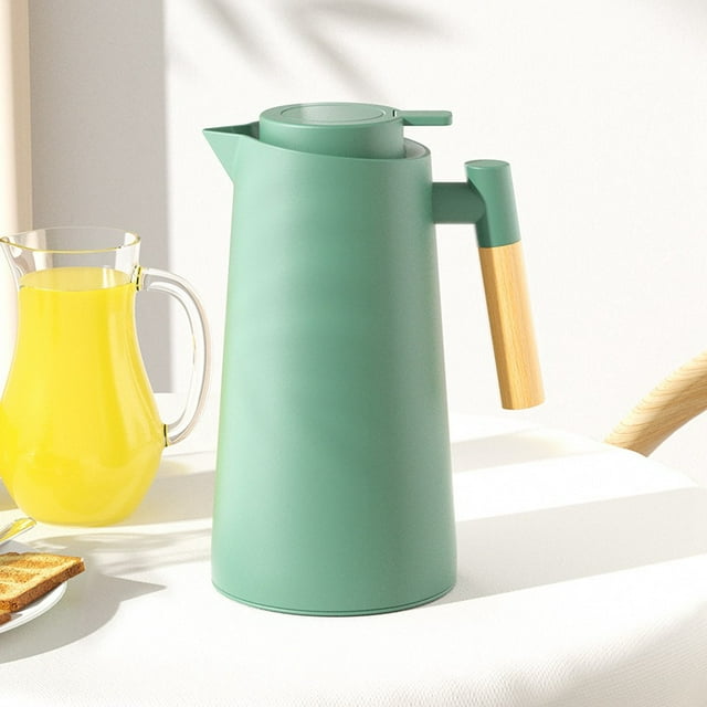 Hervidor térmico de estilo nórdico, hervidor térmico doméstico con revestimiento de vidrio, botella de agua caliente, termo para agua hirviendo, tetera, cafetera, 1 l