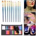 thumbnail image 4 of de Pintura Profesional 10 Pinceles Party Halloween Art Hugo Pintura corporal, 4 of 10