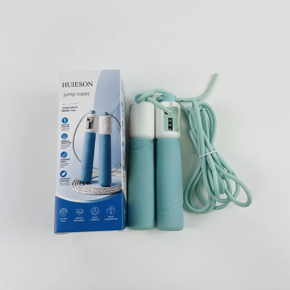 HUIESON jump ropes,Weighted Jump Rope with Counter for Women and Men. Digital Counting Jump Rope for Workout. Skipping Rope