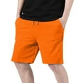 thumbnail image 2 of JDQJBZ Men's Pajama Shorts Solid Color Knit Drawstring Elastic Waist 5 Inch Pants, 2 of 5