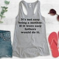 thumbnail image 2 of It's Not Easy Being A Mother Tank Top, Ladies Racerback Tank Top, Sassy Mom Tank, Saracastic Mom Tank, Heather Gray, Large, 2 of 3