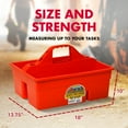 thumbnail image 2 of Little Giant DuraTote Box Organizer with 2 Compartment & Grip Handle, Red, 2 of 9