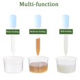 thumbnail image 4 of RONYOUNG 20PCS Liquid Droppers with a Clean Brush, Silicone and Plastic Pipettes Transfer Eyedropper with Bulb Tip for Candy Oil Kitchen Gummy Bear Making, 4 of 5