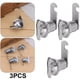 thumbnail image 1 of Cerradura Armario Sin Llave Accesorios Hardware Cajón Hierro Cromado Brillante 3 Uds. (25mm), 1 of 6