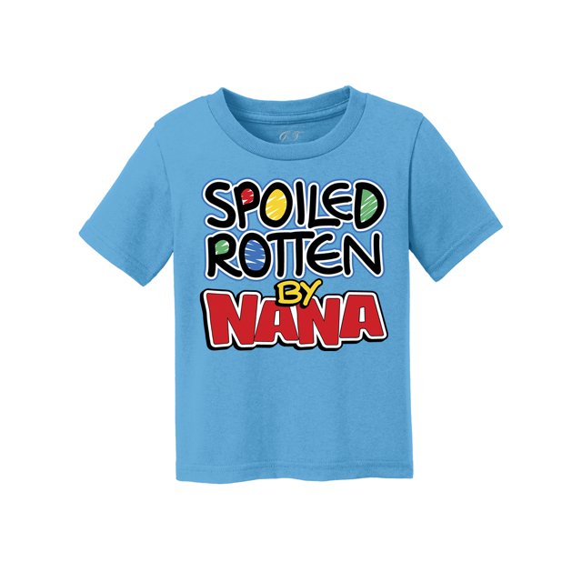 Toddlers estropeado por la camiseta de manga corta de Nana - Azul - 4T Gravity Trading Camisa