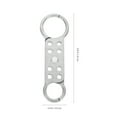 thumbnail image 5 of Soimiss 2Pcs Double End Aluminum Lock Out Tag Out Hasp Silver Safety Lock, 5 of 8