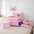 thumbnail image 5 of Feelyou Valentine's Day Gnome Bedding Comforter Set 7pcs, Love Heart Balloon Queen Bedding Sets, Teens Kids Girls Women Reversible Queen Sheet Sets, Luxury Bedroom Decor, 5 of 7