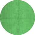 thumbnail image 1 of Ahgly Company Indoor Round Oriental Emerald Green Industrial Area Rugs, 5' Round, 1 of 4