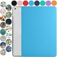 thumbnail image 1 of iPad Mini 7.9 Inch 5 Gen [ Mini 5th Generation 2019 ] A2133 A2124 A2126 MUXH2LL/A MUXF2LL/A MUXG2LL/A Trifold Slim Smart TPU Transparent Back Cover with Adjustable Stand Feature - Blue, 1 of 6