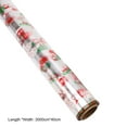 thumbnail image 7 of comerut 1 Roll Gift Wrapping Paper Christmas Pattern Wrap Roll Durable Beautiful Flower Packaging Paper for Xmas Party Crafts, 7 of 7
