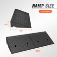 thumbnail image 2 of Rampa de goma para aceras DNA MOTORING, 5,9 pulgadas de altura, 38,6 x 15 x 5,9 cm, 2 of 7
