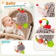 thumbnail image 3 of Plumora Plush Hedgehog Pull String Toy - Stroller and Car Seat Hanging, Crib Toys, Soft Stuffed Animal with Bell, Great for Infant Grasping, Safe Non-Toxic, Cute Plushies., 3 of 5