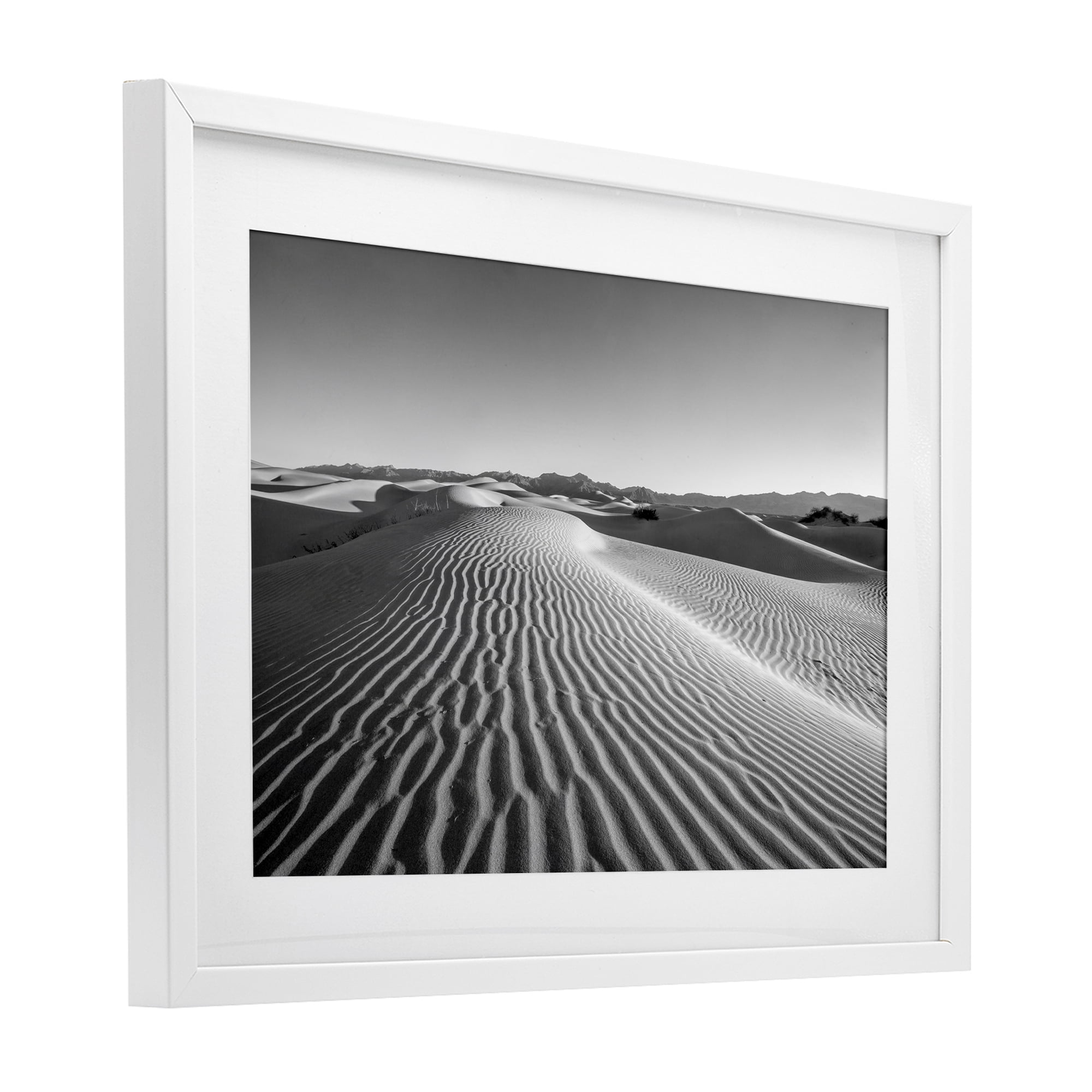 Stupell Industries Sand Waves In The Distance White Framed Print Under Glass, design by Jon Evan