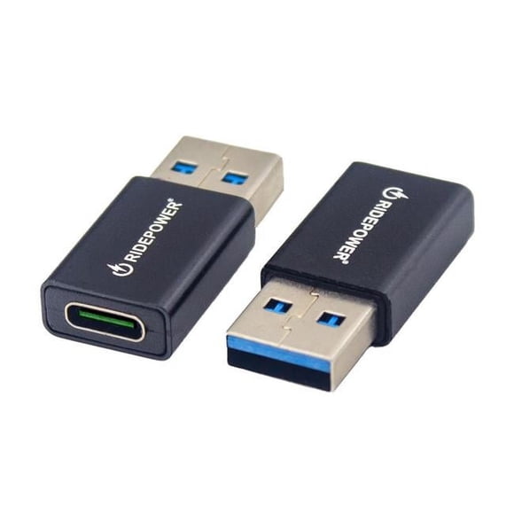 RidePower RPUSBUSBCADPT Male USB to Female USBC Compact Power Adapter
