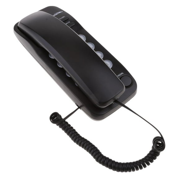 portable colgando teléfono con cable teléfono de la casa línea teléfono Negro Sunnimix Teléfono de negocios con cable