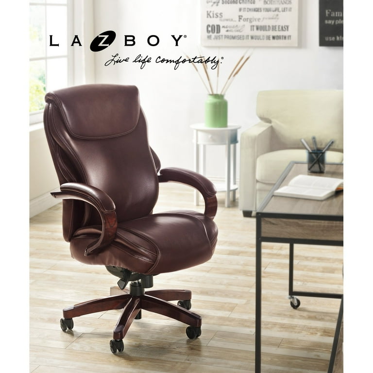 La-Z-Boy Premium Hyland Executive Office Chair with AIR Lumbar Technology  Coffee Brown 45779 - Best Buy