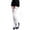 White, variant on 1Pairs Thigh High Compression Socks For Women & Men Circulation Over The Knee High Stocking Is For Running Flight Travel Supporting Black
