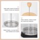 thumbnail image 5 of Leche manual BUBBLER GRAN CAFIL CAFÉ CAFÉ CAFÉ CAFÉ BONE BUBBLER GRANTE PRENSA POT HOMEMAXS 13621538-MX, 5 of 6