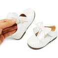 thumbnail image 5 of Toddler Baby Little Girl Shoes Non-Slip Sole Ballet Flats Mary Jane Crib Princess Shoes Girl Dress Shoes Party School Wedding Shoes(Toddler/Little Kids), 5 of 7