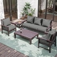 thumbnail image 7 of Kimunuk Outdoor Seat Cushion Set, 19" X 19" X 4" Water-Resistant & Fade-Resistant Patio Furniture Replacement Cushions with Handle and Straps for Sofa Chair, Ligth Grey, 7 of 7