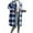 Blue #804, variant on Bovemsi Trench Coats Women'S Autumn Or Winter Button Down Lapel Plush Plaid Coat Loose Long Fall Winter Clothes L