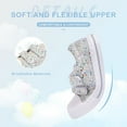 thumbnail image 2 of EUXTERPA Girls Glitter Shoes Toddler Casual Walking Sneakers with Hook and Loop Little Kid Size 13, 2 of 6