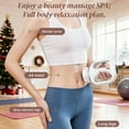 thumbnail image 4 of New Dual-Handle Handheld Fat Push Massager, Extra Large 1200mAh Battery Capacity with USB Charging. 6 massage heads suitable to use on abdomen, legs waist neck area.Suitable as a gift., 4 of 9