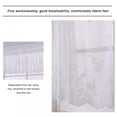 thumbnail image 2 of Voile Lace Macrame-Sheer Net Curtain Slot Top Rod Pocket Window Drape Panel Embroidered Translucent Curtains Decor, 2 of 4