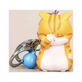 thumbnail image 2 of Cat Keychain Charms, Key Ring Cute Key Chain Shy Chubby Kitten Trinket Bag Decor, 2 of 5