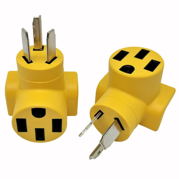 Parkworld 63050 EV Charging Adapter NEMA 10-30P to 14-50R One Piece Compact Adapter (ONLY for EV or Tesla use, NOT for RV)