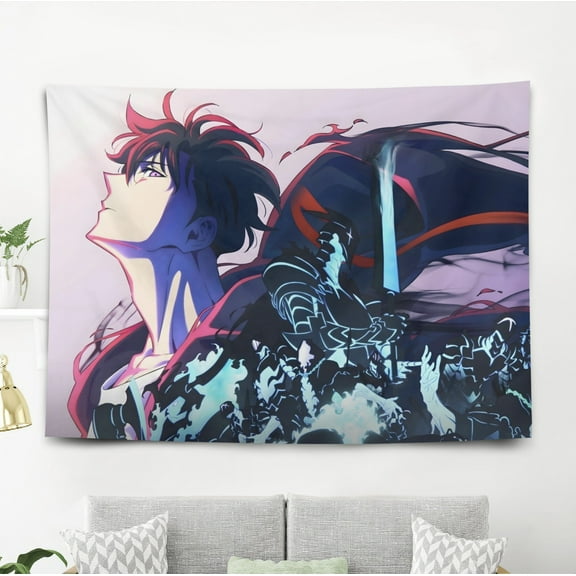 Solo Leveling-Theme Anti-pilling Tapestry Gift Wall Hanging Backdrop for Room Bedroom Girls Fans Background Banner Party Birthday Supplies Decor59"×39"(150cm*100cm)