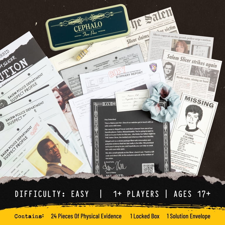 Hunt A Killer X Morbid: The Salem Slicer - Murder Mystery Game for