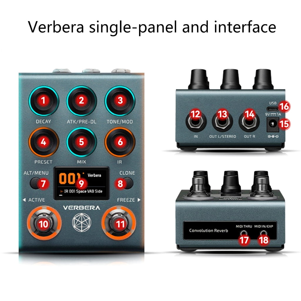 1. Multi-Effects Guitar Pedal: Distortion, Delay Modes | Customizable Parameters & Compact Design for Live Performances