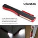 thumbnail image 4 of Batería a prueba de agua de la pluma de inspecciónTRABAJO PEN LUZ COB LED 1W Inspección Reparación Flash Linterna Operada Batería Portátil Iluminación de plástico Reutilizable Lámpara de clip Red Advancent OD002462-01B, 4 of 7