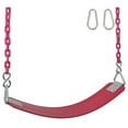 thumbnail image 5 of Swing Set Stuff Inc. Commercial Rubber Belt Seat with 8.5 Ft. Coated Chain (Red), 5 of 6