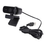 PC Webcam, Double Omnidirectional Microphones Remote Control 3840x2160 Resolution USB Interface Webcam for Work