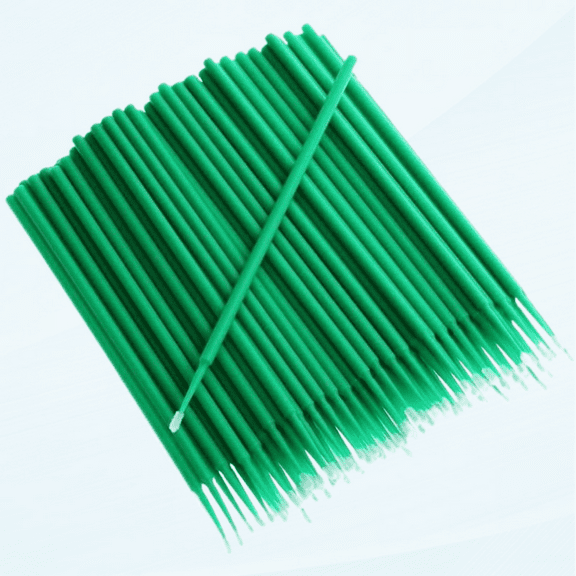 100Pcs/Set Car Paint Brushes Paint Touch-up Disposable Dentistry Pen Car Applicator Stick, Green