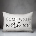 thumbnail image 2 of Creative Products Come & Sit With Me White and Black 14x20 Indoor / Outdoor Pillow, 2 of 2