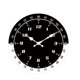 thumbnail image 5 of Reloj de pared moderno, redondo, sencillo, de madera, elegante, silencioso, de 11,69 pulgadas Negro, 5 of 9
