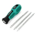 thumbnail image 2 of Unique Bargains 3 Pcs 4" Length Nonslip Grip 2 Way Flat Head  Screwdriver Hand Tool, 2 of 4
