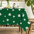 thumbnail image 4 of St. Patrick''s Day Tablecloth 60×120 Inch, Irish Clover Shamrock Green Washable Table Cover for Party Picnic Dinner Decor, 4 of 6