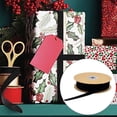 thumbnail image 4 of Rollo de cinta de raso de cinta de de un lado decorativo para regalo de arreglos florales Negro Zulema Cinta de terciopelo, 4 of 8