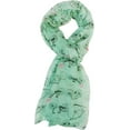 thumbnail image 2 of Wrapables® Lightweight Vintage Bicycle Long Scarf, Aqua, 2 of 5